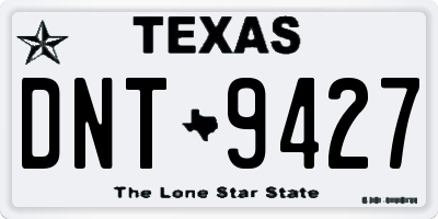 TX license plate DNT9427