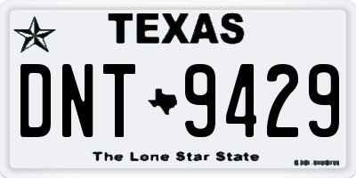 TX license plate DNT9429
