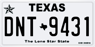 TX license plate DNT9431
