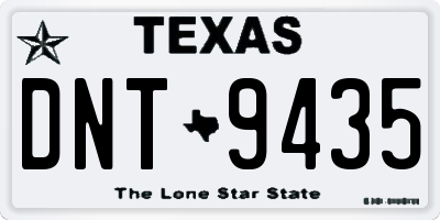 TX license plate DNT9435
