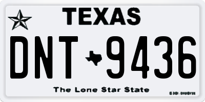 TX license plate DNT9436