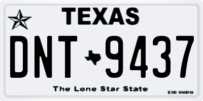 TX license plate DNT9437