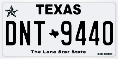 TX license plate DNT9440