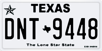 TX license plate DNT9448