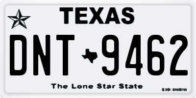 TX license plate DNT9462