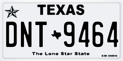TX license plate DNT9464