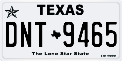 TX license plate DNT9465