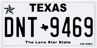TX license plate DNT9469