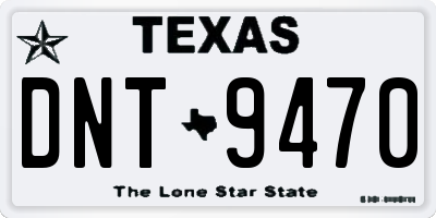 TX license plate DNT9470