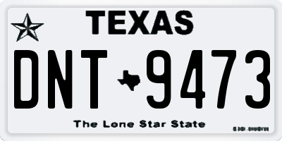 TX license plate DNT9473
