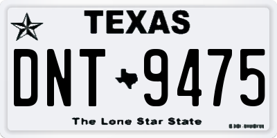 TX license plate DNT9475