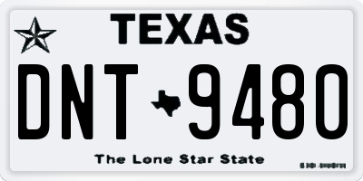 TX license plate DNT9480