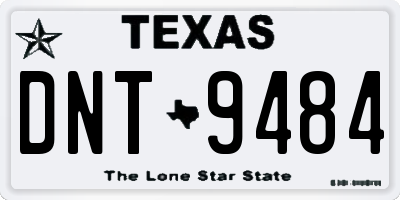 TX license plate DNT9484