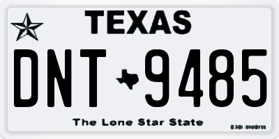 TX license plate DNT9485