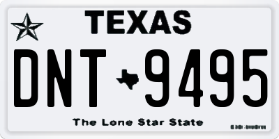 TX license plate DNT9495
