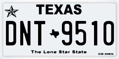 TX license plate DNT9510