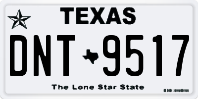 TX license plate DNT9517