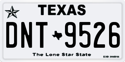 TX license plate DNT9526