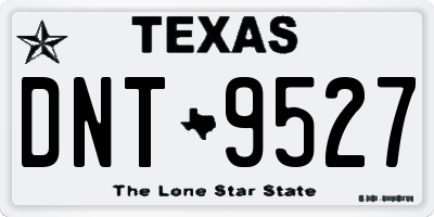 TX license plate DNT9527