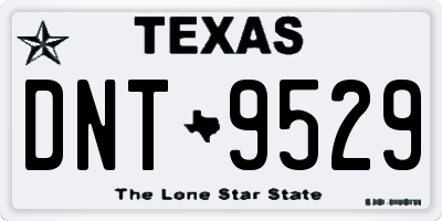 TX license plate DNT9529