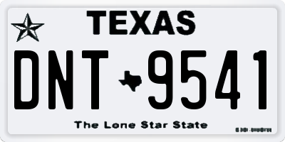 TX license plate DNT9541