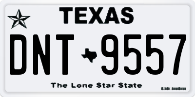 TX license plate DNT9557