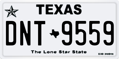 TX license plate DNT9559