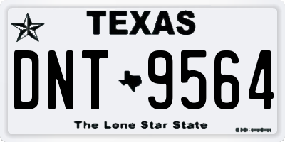 TX license plate DNT9564