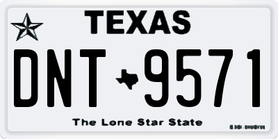 TX license plate DNT9571
