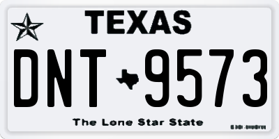 TX license plate DNT9573