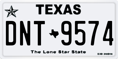 TX license plate DNT9574
