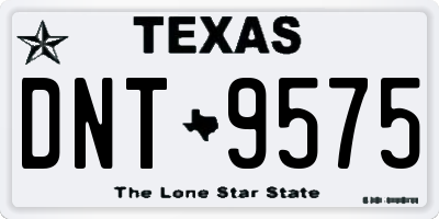 TX license plate DNT9575