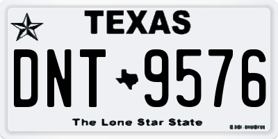 TX license plate DNT9576