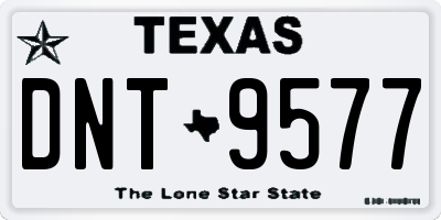 TX license plate DNT9577