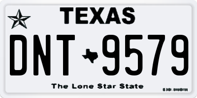 TX license plate DNT9579