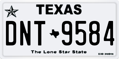TX license plate DNT9584