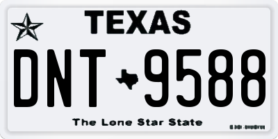 TX license plate DNT9588