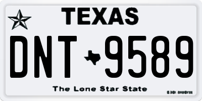 TX license plate DNT9589