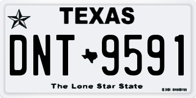 TX license plate DNT9591