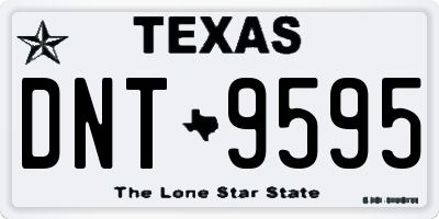 TX license plate DNT9595