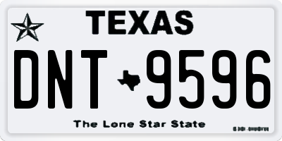 TX license plate DNT9596