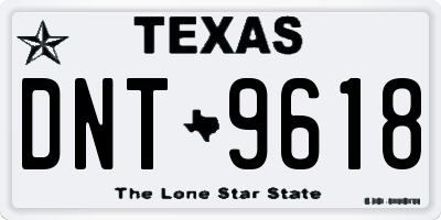 TX license plate DNT9618