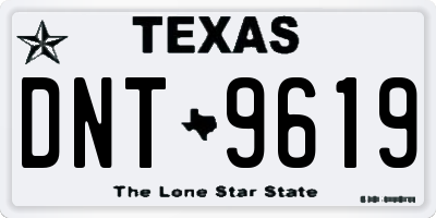 TX license plate DNT9619