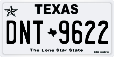 TX license plate DNT9622