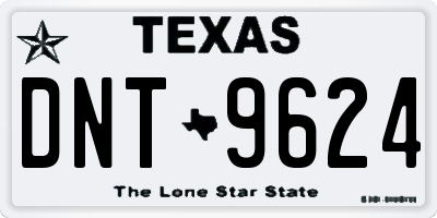 TX license plate DNT9624