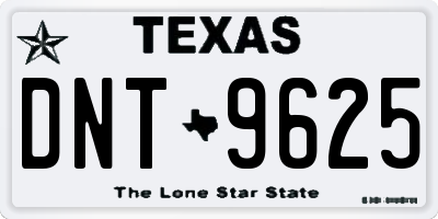TX license plate DNT9625