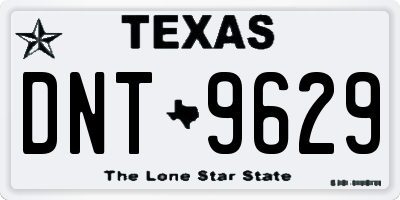 TX license plate DNT9629