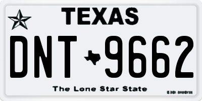 TX license plate DNT9662