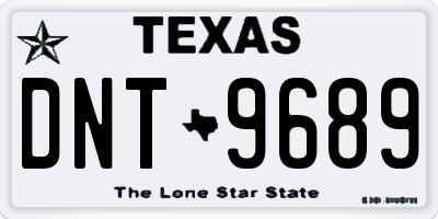 TX license plate DNT9689