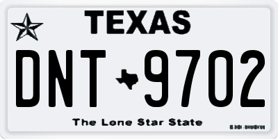 TX license plate DNT9702